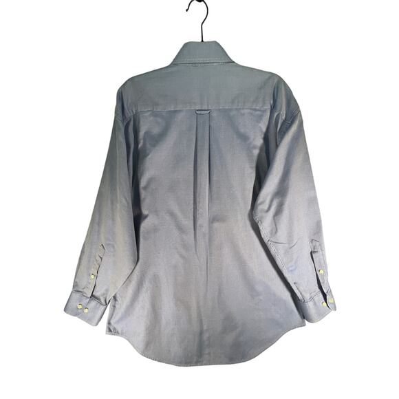 Peter Millar Shirt Mens Large Blue Nanoluxe Long Sleeve Button-Down Dress Shirt - Picture 2 of 8